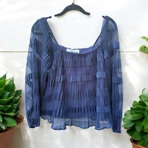 Ali & Jay (Nordstrom) Navy Blue Blouse Medium